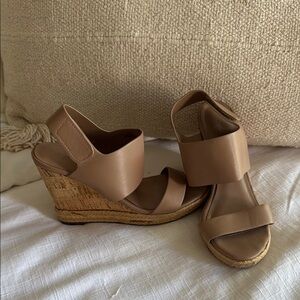 Charles David Tan Wedge Shoes